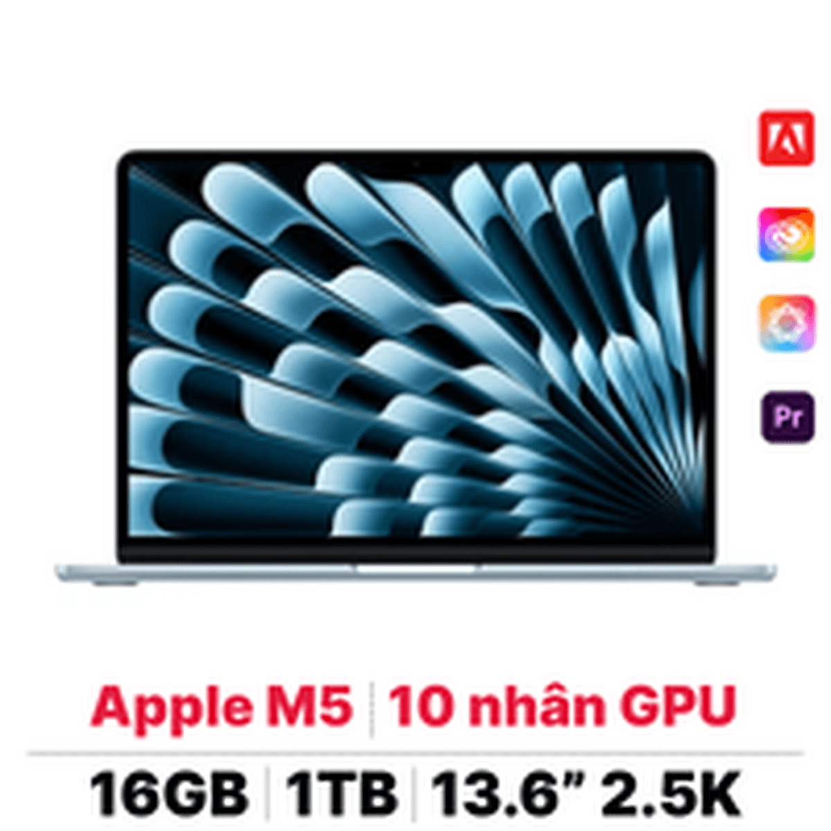 MacBook Air M5 13 inch 2026 10CPU 10GPU 16GB 1TB | Chính hãng Apple Việt Nam 2