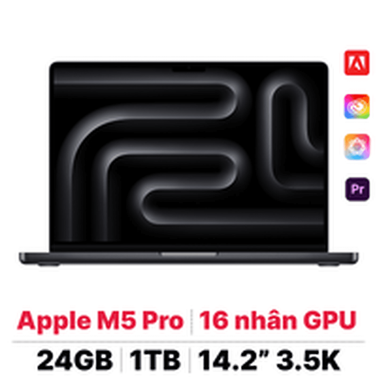 MacBook Pro M5 Pro 14 inch 2026 15CPU 16GPU 24GB 1TB | Chính hãng Apple Việt Nam 2