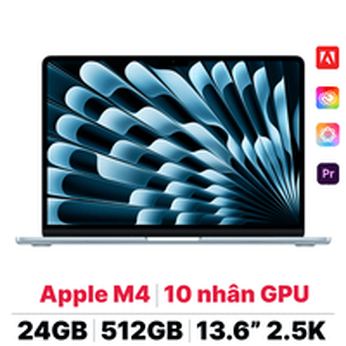 MacBook Air M4 13 inch 2025 10CPU 10GPU 24GB 512GB | Chính hãng Apple Việt Nam